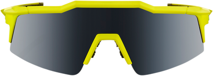 100% Speedcraft SL Sunglasses - Soft Tact Banana - Black Mirror 61002-265-01 - Howling Moto