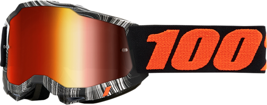 100% Youth Accuri 2 Goggles - Geospace - Red Mirror 50025-00004 - Howling Moto
