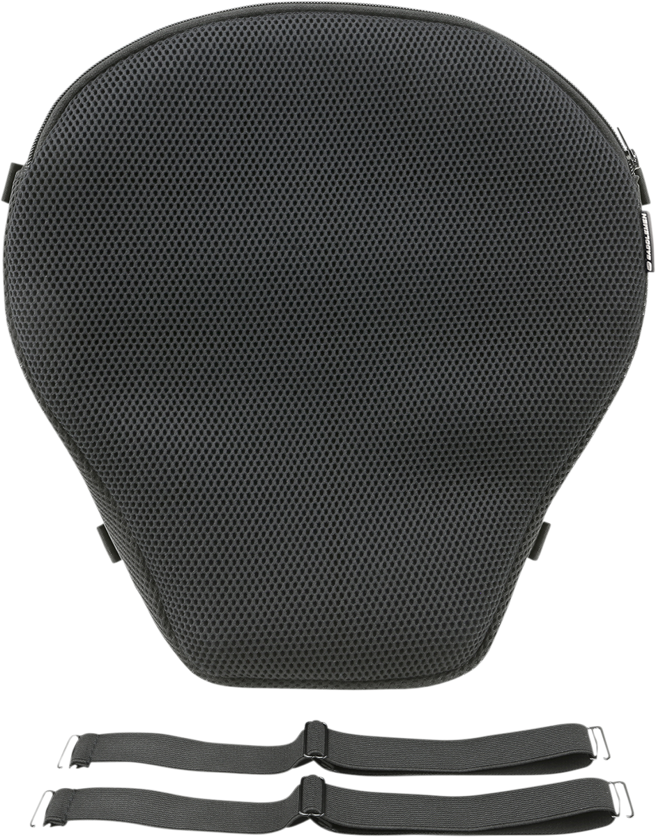Bill's Exhausts SADDLEMEN Comfort Topper medium cruiser seat for motorcycles, showing the cushioned seat with textured surface.