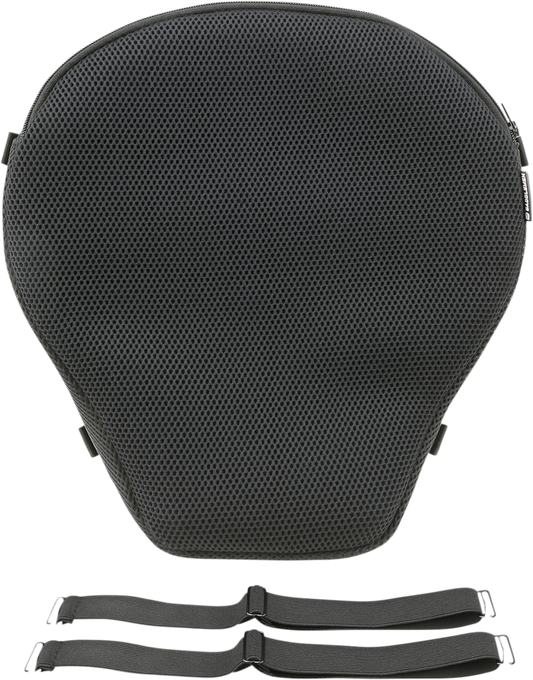Bill's Exhausts SADDLEMEN Comfort Topper medium cruiser seat for motorcycles, showing the cushioned seat with textured surface.