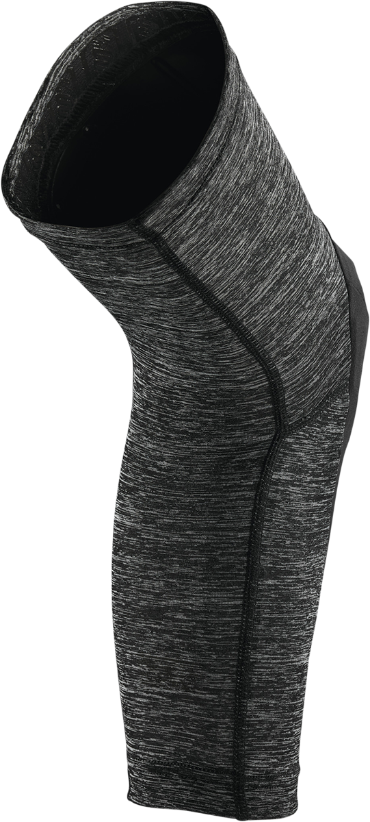 Gray and black 100% Teratec Knee Guards in medium size by Bill's Exhausts, designed for knee protection and support.