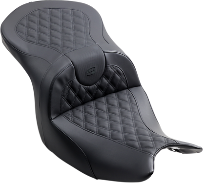 SADDLEMEN Seat - Roadsofa - Without Backrest - Full Lattice Stitch - Black H18-07-182 - Howling Moto