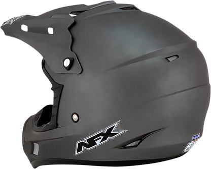 Bill's Exhausts AFX FX-17 helmet in frost gray, large size, with sleek aerodynamic design and clear visor.