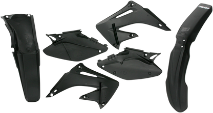 A black Acerbis standard replacement body kit for motorcycles, designed for durable and sleek motorcycle body customization.