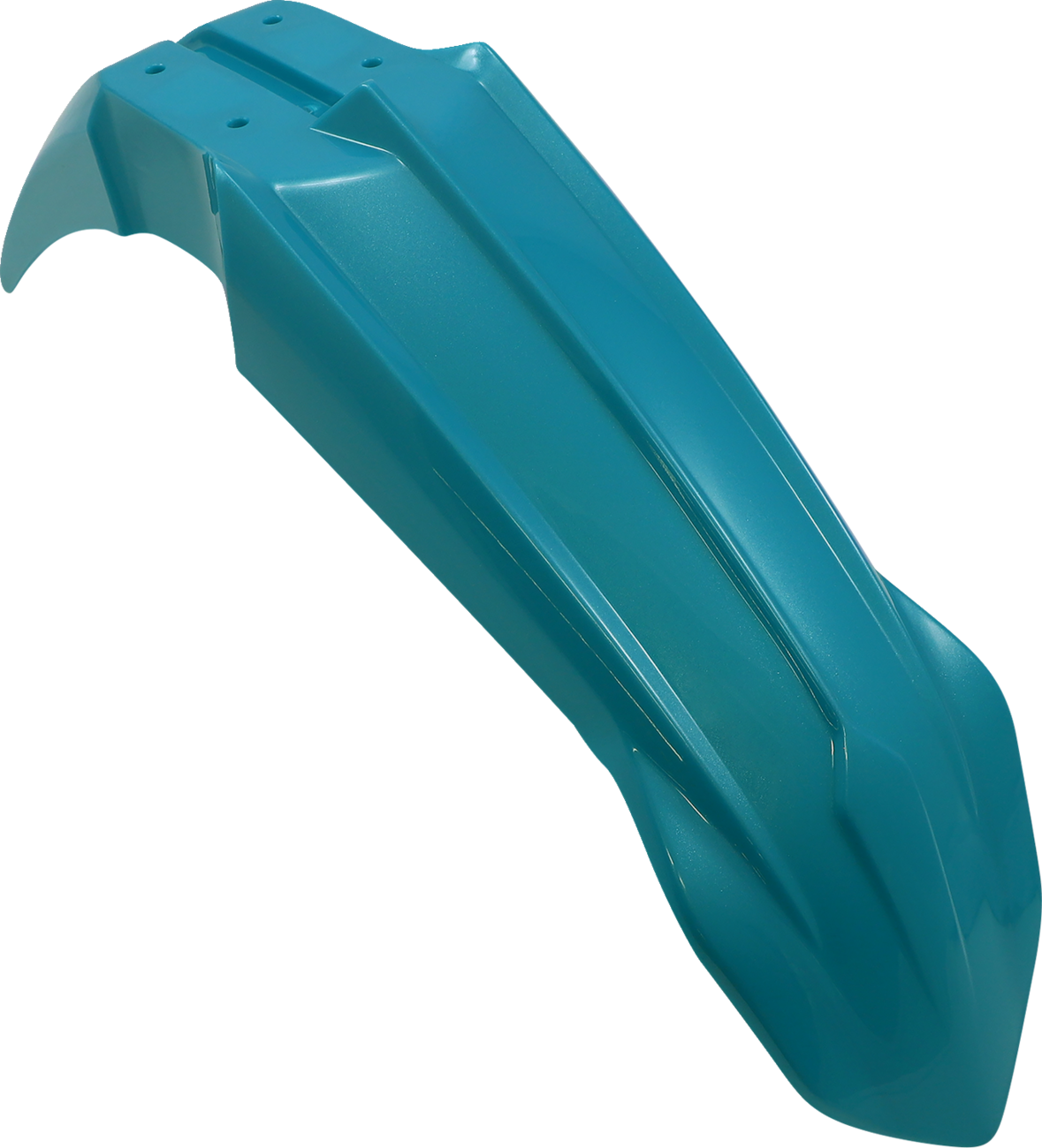 Acerbis front fender in teal and metallic for Yamaha YZ/YZF 2018-2022 motorcycle, showing the body of the fender with brand details.