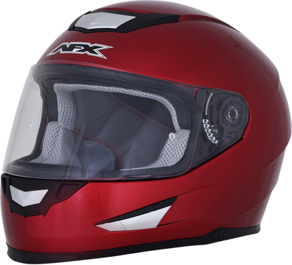 Bill's Exhausts AFX FX-99 helmet in wine red, XS size, featuring a sleek design and durable construction for motorcycle riding.