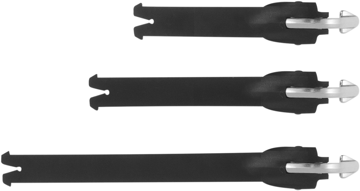 Black Alpinstars Boot Strap Kit for protective gear, with straps and buckles, designed for secure motorcycle boot fitting.