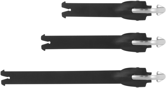 Black Alpinstars Boot Strap Kit for protective gear, with straps and buckles, designed for secure motorcycle boot fitting.