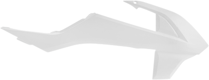 Acerbis OEM white radiator shroud for motorcycle body, featuring sleek design and brand-specific details.
