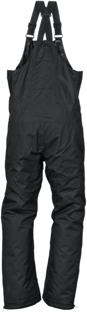 Black ARCTIVA Women's Pivot Bib in 2XL by Bill's Exhausts, showing the waterproof bib with adjustable straps and reinforced knee areas.