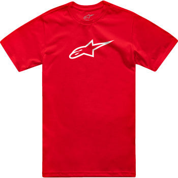 Red and white Alpinestars Ageless 2.0 CSF T-Shirt in XL, featuring the Alpinestars logo on the front, casual fit.