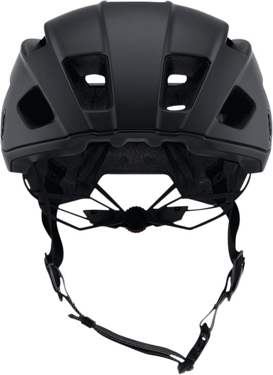 Black 100% Altis gravel bicycle helmet in XS/S size with sleek design and adjustable straps.