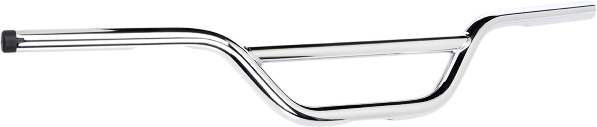 Chrome BILTWELL Moto Handlebar TBW for motorcycles, featuring a sleek, curved design and sturdy construction.
