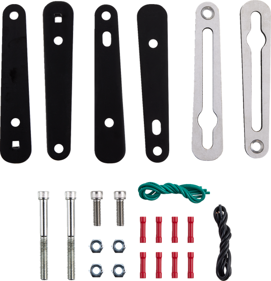 SADDLEMEN Turn Signal Relocation Kit - Dyna - Black 2020-0421 - Howling Moto