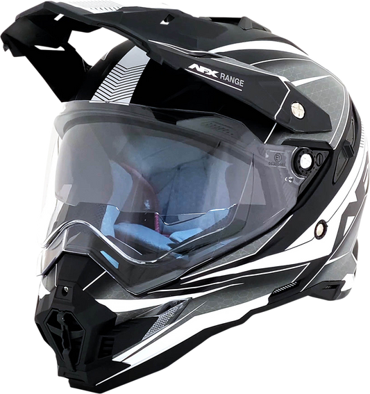 Matte black AFX FX-41 motorcycle helmet in medium size, featuring a sleek design and full-face coverage.