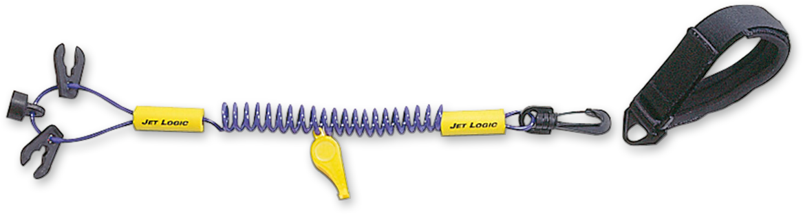 Purple and yellow AIRHEAD SPORTS GROUP water lanyard by Bill's Exhausts with ultimate design, suitable for water activities.