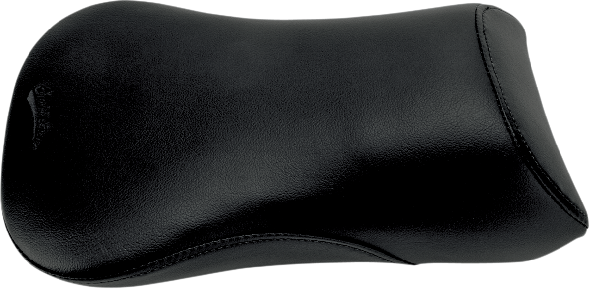 Bill's Exhausts Saddlemens Pillion seat for Harley FLSTC 2006-2017, shown in black with textured surface and mounting hardware