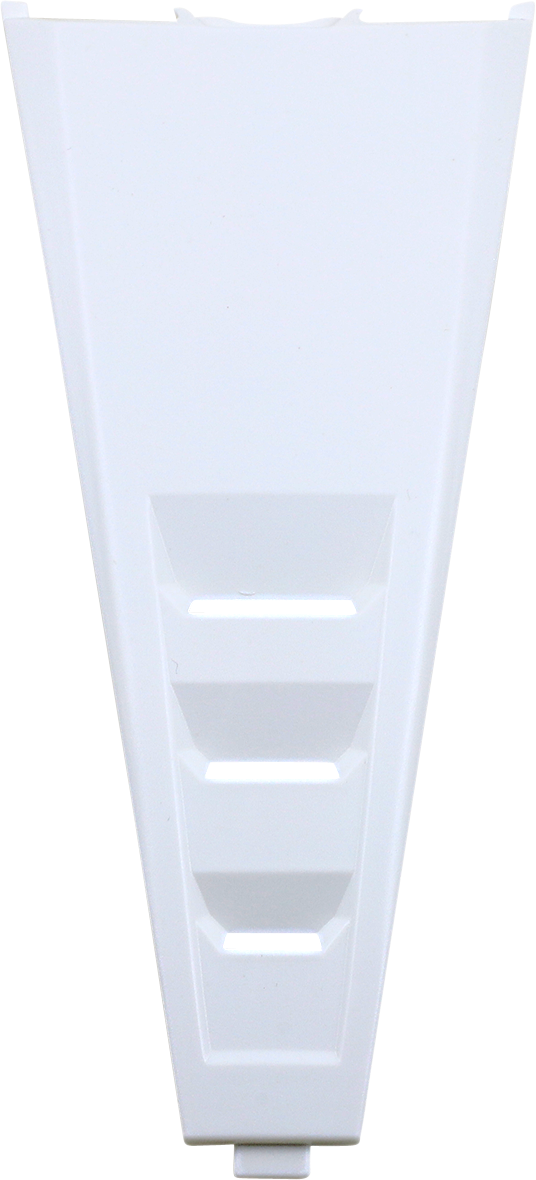 Alpinestars SM5 top center vent for helmets, white color, motorcycle helmet parts, designed for airflow and ventilation.