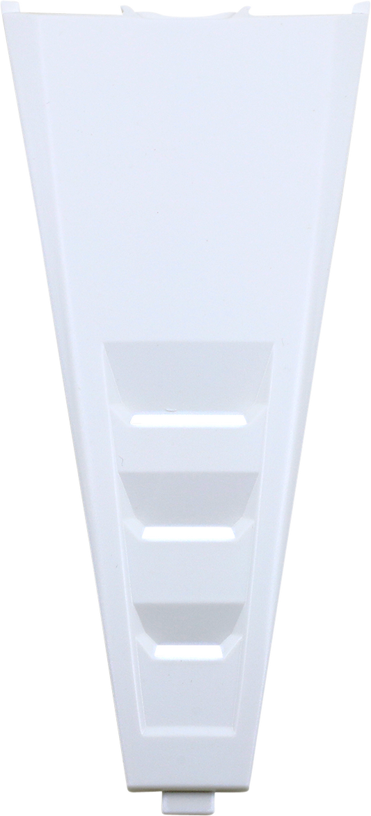 Alpinestars SM5 top center vent for helmets, white color, motorcycle helmet parts, designed for airflow and ventilation.