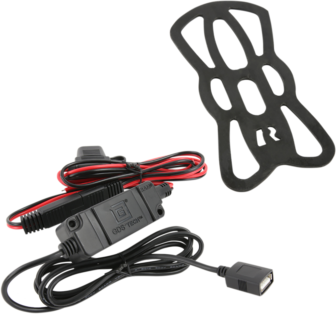RAM MOUNTS Device Holder - Tough-Charge - Charging - Wireless - Waterproof - Hardwire Charger RAMHOLUN12WBV7M - Howling Moto