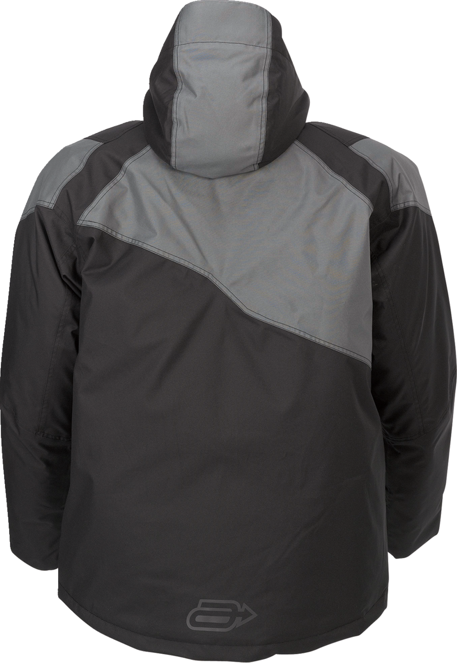 Bill's Exhausts ARCTIVA Pivot 5 Hooded Jacket in black and gray, 5XL, shown with hood and zipper details.