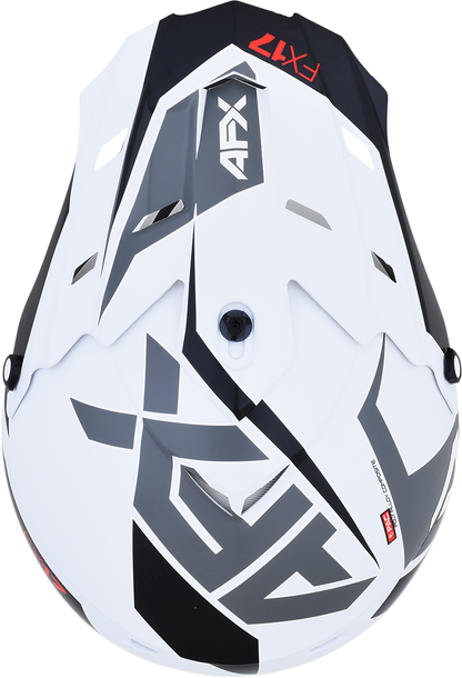 Bill's Exhausts AFX FX-17 helmet in matte white with large size, featuring a sleek design and clear visor.