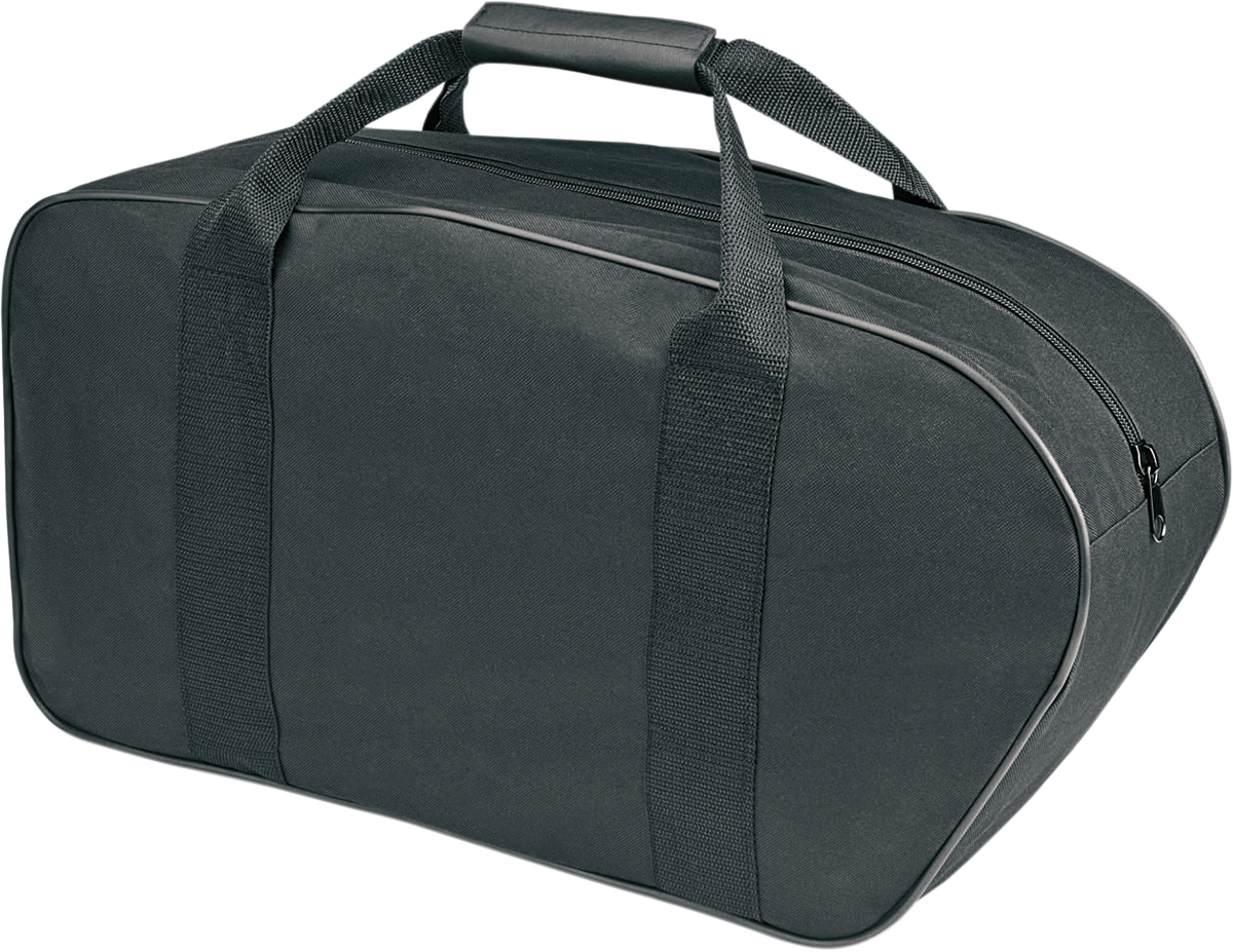 Bill's Exhausts Show Chrome Saddlebag Liner for Honda GL 1800 motorcycle, engine side view with chrome finish and detailed design.
