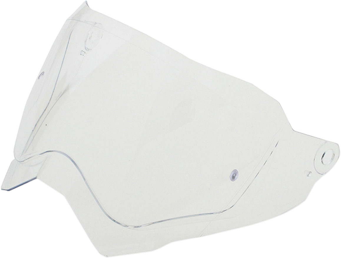 Clear Pinlock shield for AFX FX-41DS helmet, compatible with Bill's Exhausts helmets, shown in a close-up image.