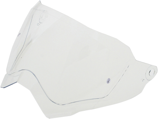 Clear Pinlock shield for AFX FX-41DS helmet, compatible with Bill's Exhausts helmets, shown in a close-up image.