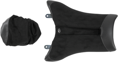 Black SADDLEMEN Gel Channel Sport Seat for Kawasaki ZX10R, featuring a sleek design and comfortable gel padding.