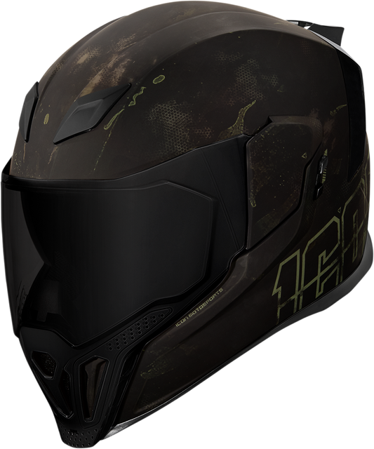 Black ICON Airflite™ helmet with MIPS® technology, large size, showcasing aerodynamic design and ventilation features.