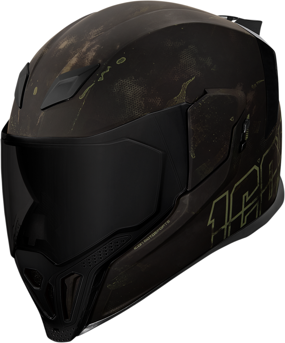 Black ICON Airflite™ helmet with MIPS® technology, small size, showing the sleek aerodynamic design and vent details.