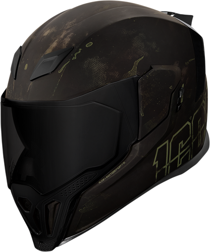 Black ICON Airflite™ helmet with MIPS® technology, small size, showing the sleek aerodynamic design and vent details.