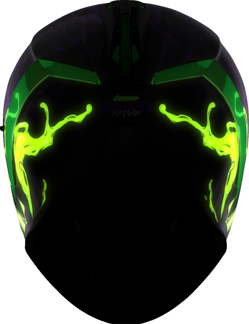 Bill's Exhausts ICON Airform™ helmet in purple, large size, with MIPS® safety technology and Manik'RR design.