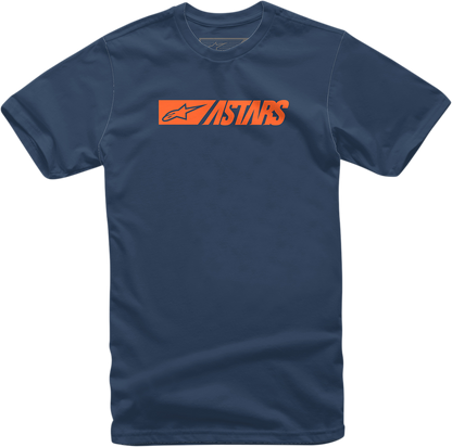 Navy ALPINESTARS Reblaze T-Shirt in large size, casual fit, featuring the ALPINESTARS logo on the front.