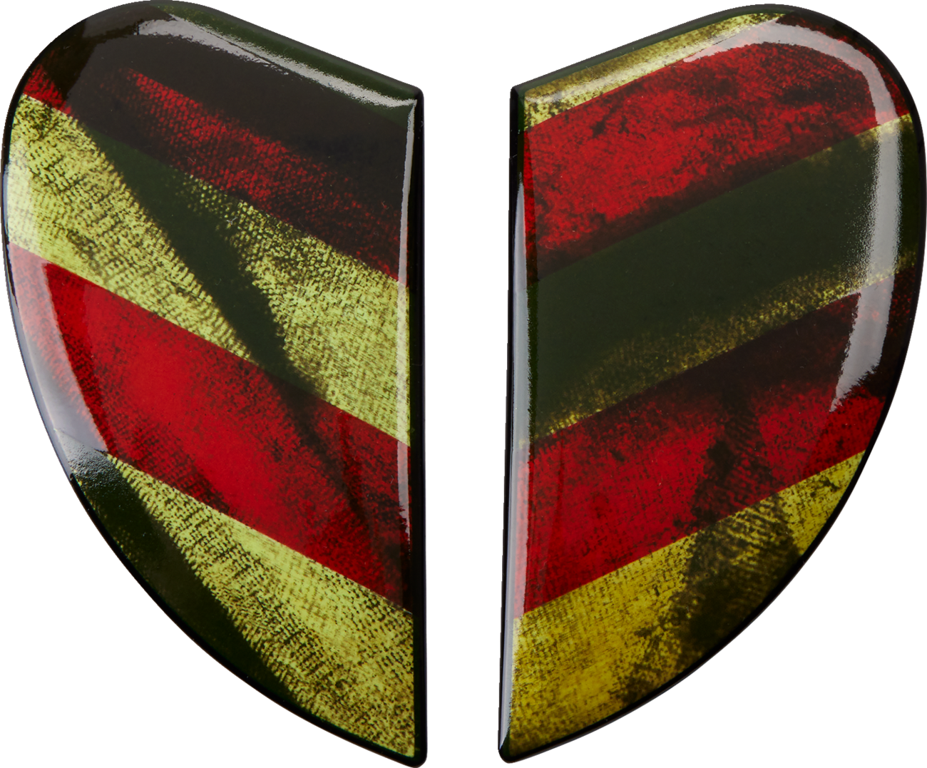 Bill's Exhausts ICON Airform™ Side Plates for helmets, featuring Old Glory design in red, white, and blue.