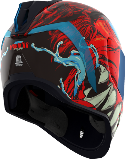 Red ICON Airform™ helmet with MIPS® technology, size 2XL, featuring sleek design and ventilation for motorcycle safety.