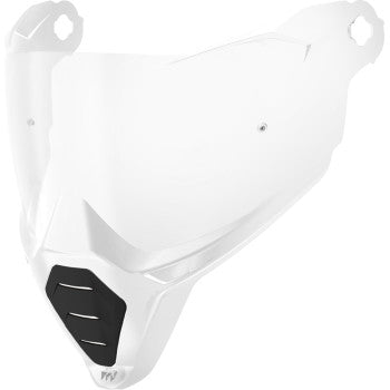 Clear ICON Ultrashield™ Ultraflite™ motorcycle helmet shield with Pinlock® preparation and 22.06 size, designed for Bill's Exhausts.