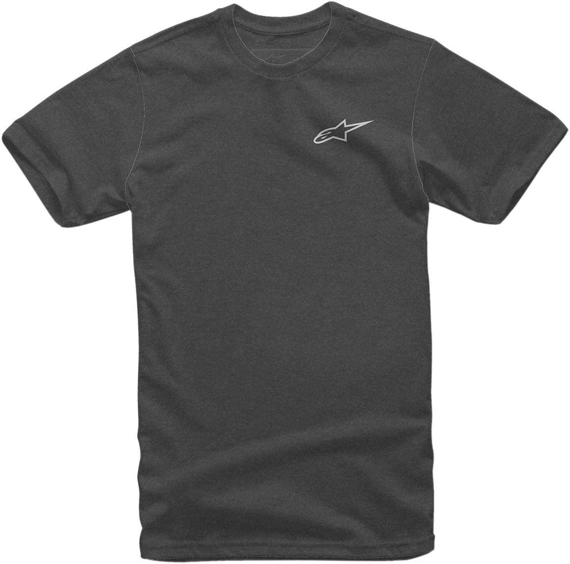 Bill's Exhausts Alpinstars Neu Ageless T-Shirt in Heather Charcoal and White, 2XL, with a casual fit and alpinstars logo.