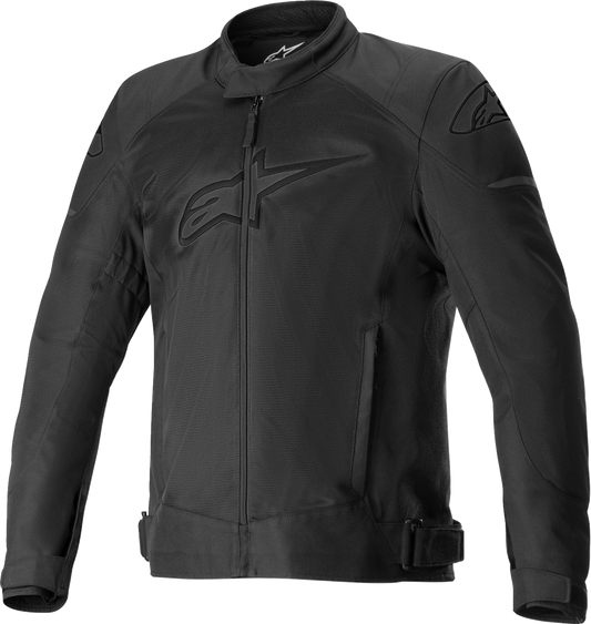 Alpinestars T SP X Superair motorcycle jacket in black, size 4XL, featuring protective armor and aerodynamic design.