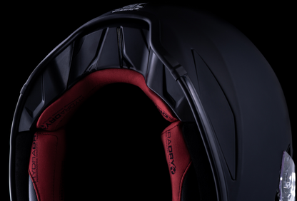 Bill's Exhausts ICON Domain™ Helmet in Rubatone 2XL, showing the sleek matte finish and helmet shape with vent details.