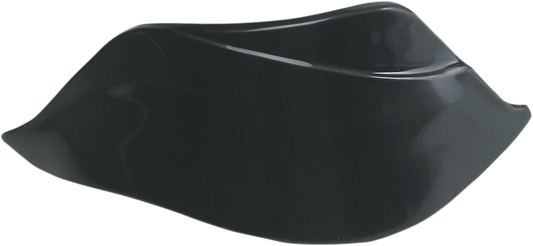 Acerbis Rally Pro handguard spoiler, black body part with mounting hardware for motorcycle protection.