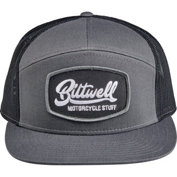 Gray and black BILTWELL Ridgecrest hat from Bill's Exhausts, featuring a classic design with a curved brim and adjustable strap.