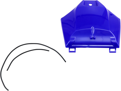 Blue Acerbis tank cover for motorcycle body, designed for durability and a sleek look, featuring the brand's distinctive style.