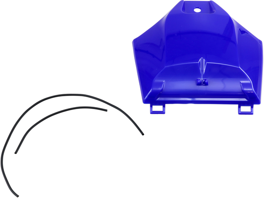 Blue Acerbis tank cover for motorcycle body, designed for durability and a sleek look, featuring the brand's distinctive style.