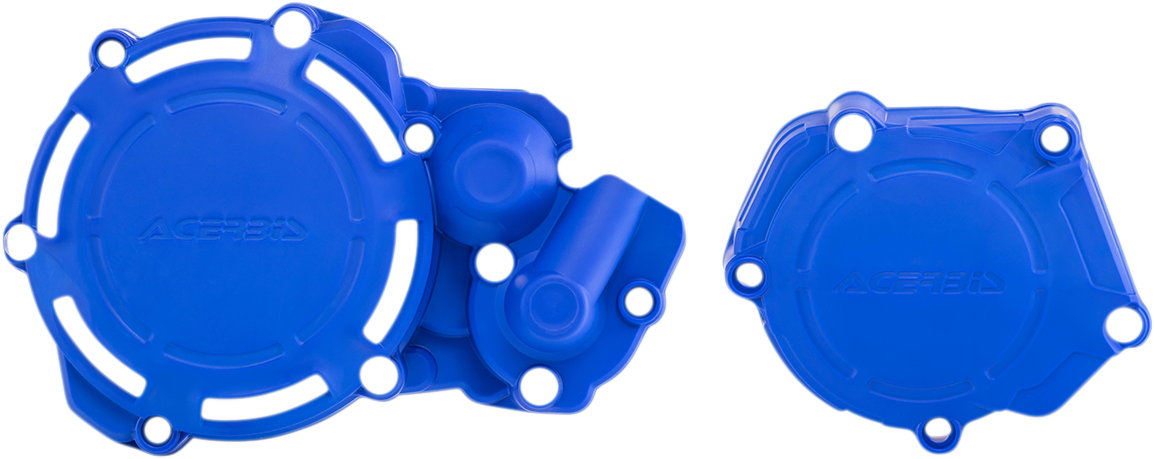 Blue Acerbis X-Power Cover Kit for Yamaha motorcycle, body panels with brand-specific design and protective features.