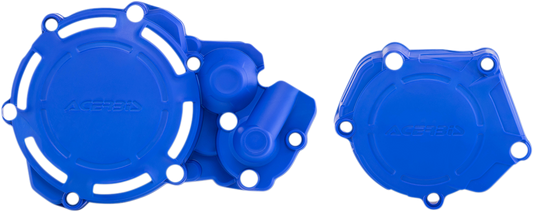 Blue Acerbis X-Power Cover Kit for Yamaha motorcycle, body panels with brand-specific design and protective features.