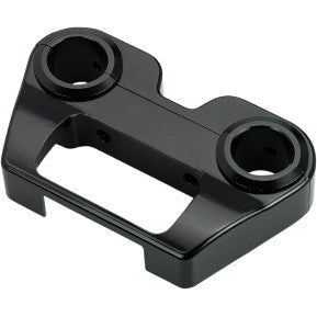Black BILTWELL Billet Dash Panel for motorcycle body, featuring sleek, precision-machined metal design by Bill's Exhausts.