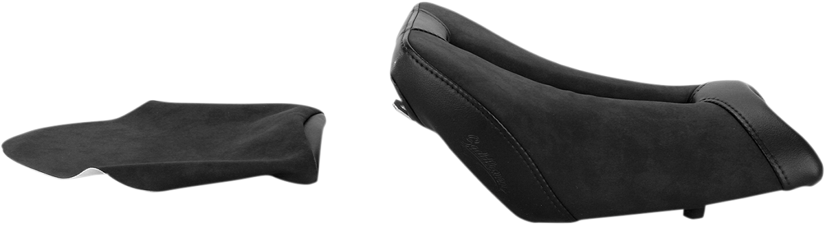 Black SADDLEMEN Gel Channel Sport Seat for BMW S1000RR, designed for comfort and sporty performance, featuring sleek styling.