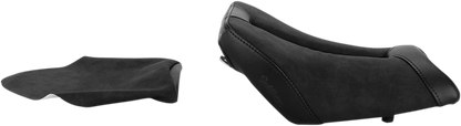 Black SADDLEMEN Gel Channel Sport Seat for BMW S1000RR, designed for comfort and sporty performance, featuring sleek styling.